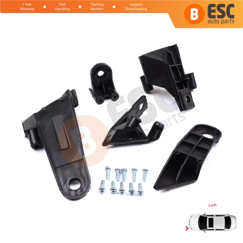 Headlight Holder Mount Repair Bracket Tab Set Left Side for Dacia Renault Duster MK2 HM 2017-2024 260609367R