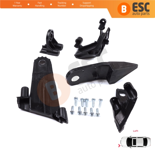 Headlight Holder Mount Repair Bracket Tab Set Left Side for Dacia Renault Duster MK2 HM 2017-2024 260609367R