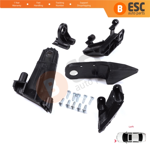 Headlight Holder Mount Repair Bracket Tab Set Left Side for Dacia Renault Duster MK2 HM 2017-2024 260609367R