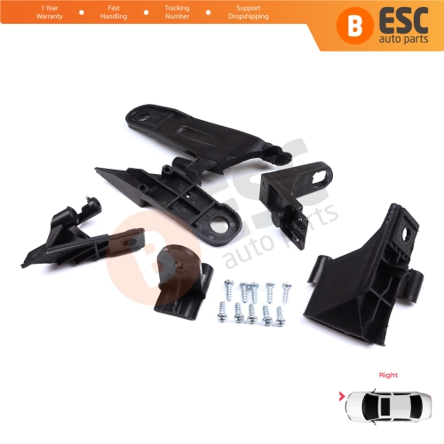 Headlight Holder Mount Repair Bracket Tab Set Right Side for Dacia Renault Duster MK2 HM 2017-2024 260101133R