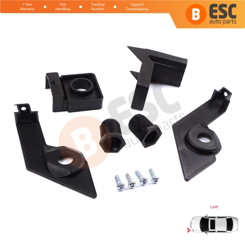 Headlight Holder Mount Repair Bracket Tab Set Left Side for VW Passat B6 3C2 3C5 2005-2011 3C0998225