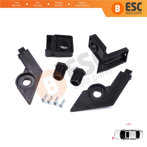 Headlight Holder Mount Repair Bracket Tab Set Left Side for VW Passat B6 3C2 3C5 2005-2011 3C0998225