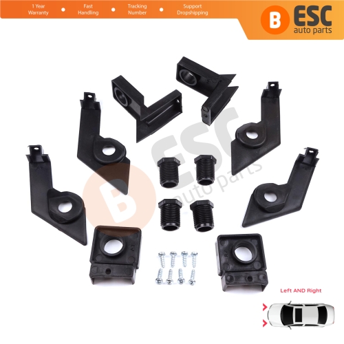 Headlight Holder Mount Repair Bracket Tab Set Left Right Side for VW Passat B6 3C2 3C5 2005-2011 3C0998225 3C0998226