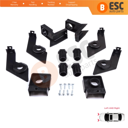 Headlight Holder Mount Repair Bracket Tab Set Left Right Side for VW Passat B6 3C2 3C5 2005-2011 3C0998225 3C0998226