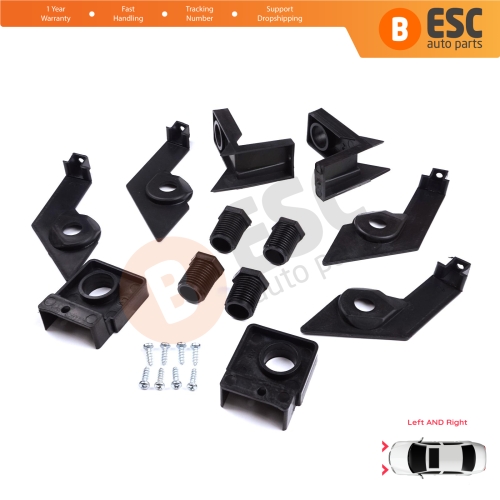 Headlight Holder Mount Repair Bracket Tab Set Left Right Side for VW Passat B6 3C2 3C5 2005-2011 3C0998225 3C0998226