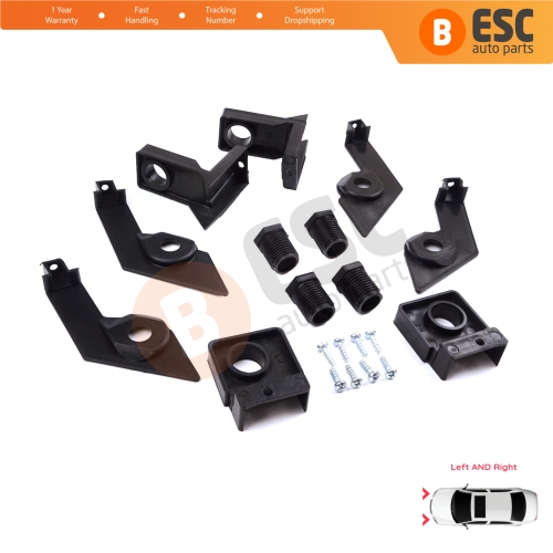 Headlight Holder Mount Repair Bracket Tab Set Left Right Side for VW Passat B6 3C2 3C5 2005-2011 3C0998225 3C0998226