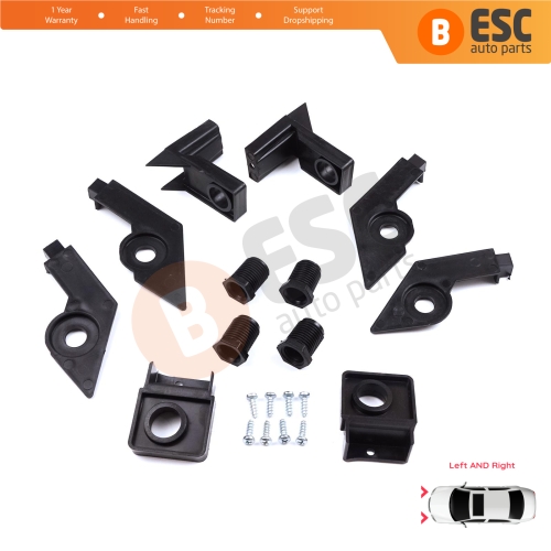 Headlight Holder Mount Repair Bracket Tab Set Left Right Side for VW Passat B6 3C2 3C5 2005-2011 3C0998225 3C0998226