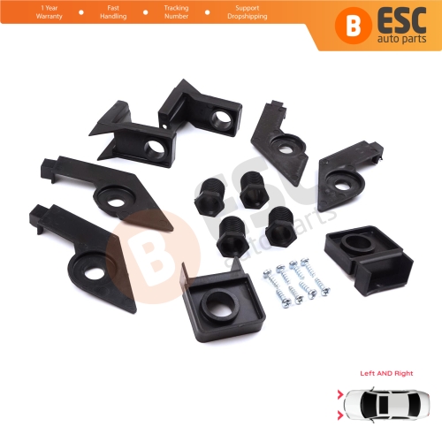 Headlight Holder Mount Repair Bracket Tab Set Left Right Side for VW Passat B6 3C2 3C5 2005-2011 3C0998225 3C0998226