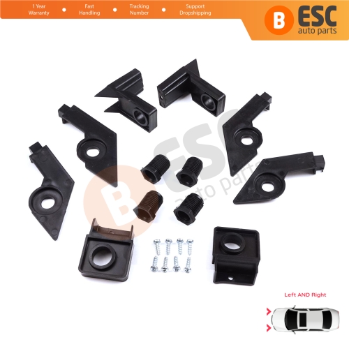 Headlight Holder Mount Repair Bracket Tab Set Left Right Side for VW Passat B6 3C2 3C5 2005-2011 3C0998225 3C0998226