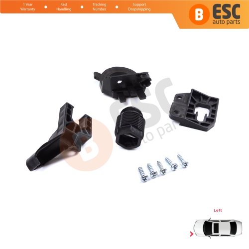 Headlight Holder Mount Repair Bracket Tab Set Left Side for Audi A4 B9 8W 8W5 8WD 8W2 8WC 2016-On 8W0998121