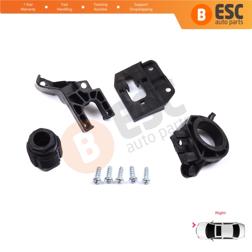 Headlight Holder Mount Repair Bracket Tab Set Right Side for Audi A4 B9 8W 8W5 8WD 8W2 8WC 2016-On 8W0998122