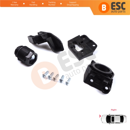 Headlight Holder Mount Repair Bracket Tab Set Right Side for Audi A4 B9 8W 8W5 8WD 8W2 8WC 2016-On 8W0998122