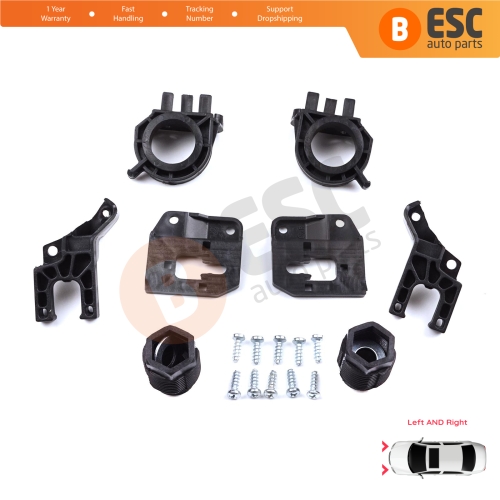 Headlight Holder Mount Repair Bracket Tab Set Left Right Side for Audi A4 B9 8W 8W5 8WD 8W2 8WC 2016-On 8W0998121 8W0998122