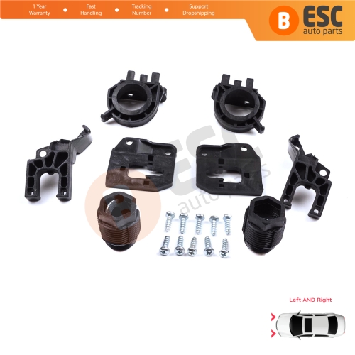 Headlight Holder Mount Repair Bracket Tab Set Left Right Side for Audi A4 B9 8W 8W5 8WD 8W2 8WC 2016-On 8W0998121 8W0998122