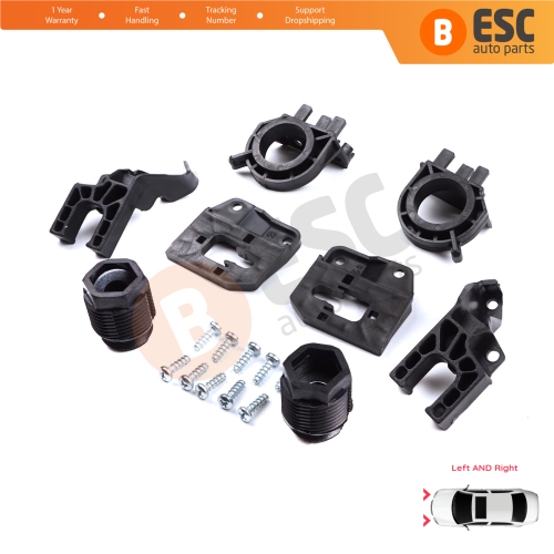 Headlight Holder Mount Repair Bracket Tab Set Left Right Side for Audi A4 B9 8W 8W5 8WD 8W2 8WC 2016-On 8W0998121 8W0998122