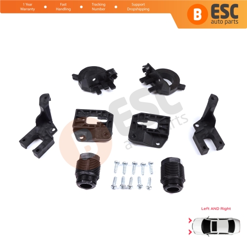 Headlight Holder Mount Repair Bracket Tab Set Left Right Side for Audi A4 B9 8W 8W5 8WD 8W2 8WC 2016-On 8W0998121 8W0998122