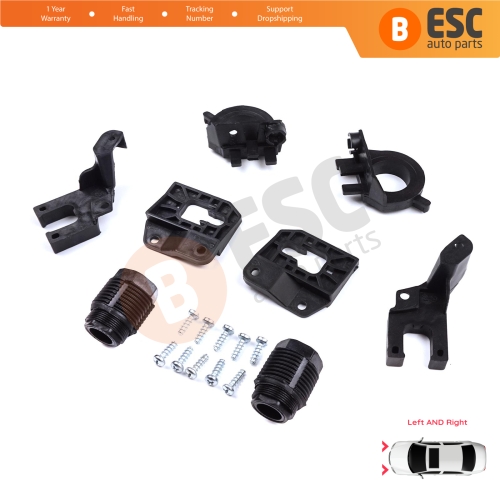 Headlight Holder Mount Repair Bracket Tab Set Left Right Side for Audi A4 B9 8W 8W5 8WD 8W2 8WC 2016-On 8W0998121 8W0998122