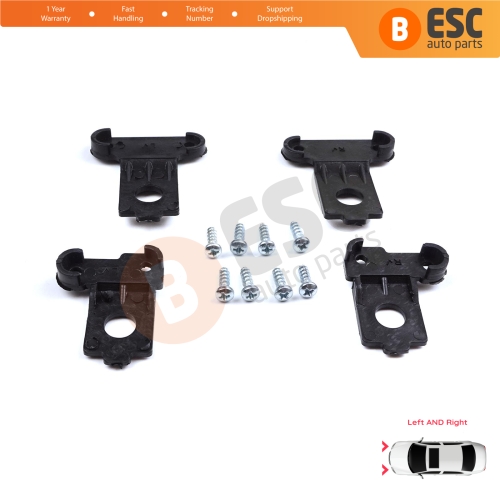 Headlight Holder Mount Repair Bracket Tab Set Left Right Side for VW Polo MK6 AW1 BZ1 AE1 2017-On 4/5 Door 2G0998225 2G0998226