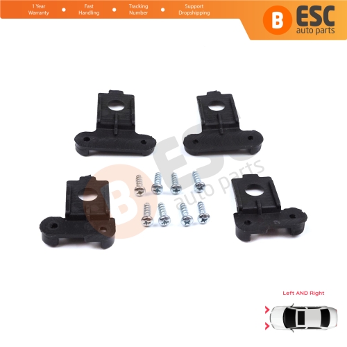 Headlight Holder Mount Repair Bracket Tab Set Left Right Side for VW Polo MK6 AW1 BZ1 AE1 2017-On 4/5 Door 2G0998225 2G0998226