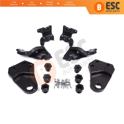 Headlight Holder Mount Repair Bracket Tab Set Left Right Side for Mercedes E Class W213 X213 W238 C238 A238 2016-2020 A2138202300 A2138202200