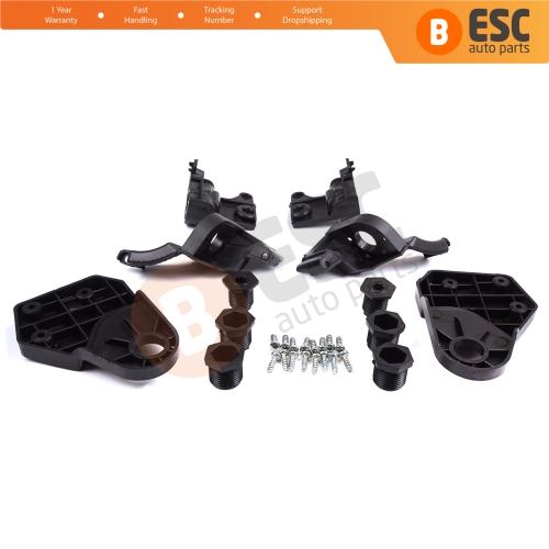 Headlight Holder Mount Repair Bracket Tab Set Left Right Side for Mercedes E Class W213 X213 W238 C238 A238 2016-2020 A2138202300 A2138202200