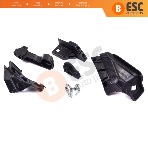 Headlight Holder Mount Repair Bracket Tab Set Left Side for Vauxhall Opel Astra J MK4 P10 2009-2015 4/5 Door GTC 2011-2018 13335737