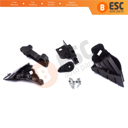 Headlight Holder Mount Repair Bracket Tab Set Left Side for Vauxhall Opel Astra J MK4 P10 2009-2015 4/5 Door GTC 2011-2018 13335737