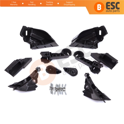 Headlight Holder Mount Repair Bracket Tab Set Left Right Side for Vauxhall Opel Astra J MK4 P10 2009-2015 4/5 Door GTC 2011-2018 13335737