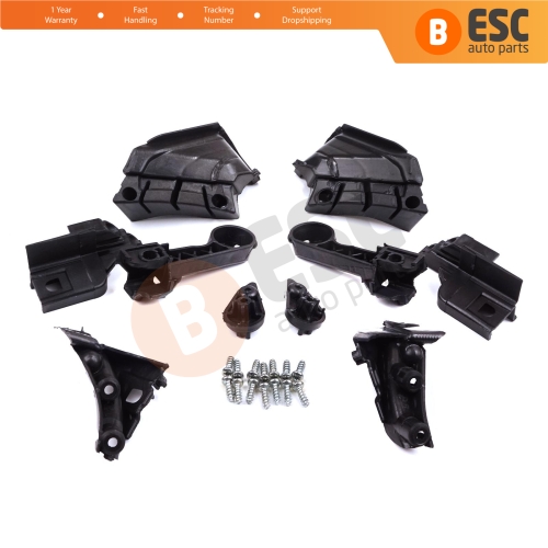 Headlight Holder Mount Repair Bracket Tab Set Left Right Side for Vauxhall Opel Astra J MK4 P10 2009-2015 4/5 Door GTC 2011-2018 13335737