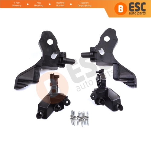 Headlight Holder Mount Repair Bracket Tab Set Left Right Side for Citroen C4 MK2 B7 NC 2009-2018 DS4 MK1 NX 2010-2015 6212H1 6212H0