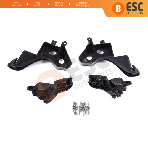 Headlight Holder Mount Repair Bracket Tab Set Left Right Side for Citroen C4 MK2 B7 NC 2009-2018 DS4 MK1 NX 2010-2015 6212H1 6212H0