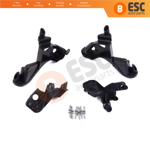 Headlight Holder Mount Repair Bracket Tab Set Left Right Side for Citroen C4 MK2 B7 NC 2009-2018 DS4 MK1 NX 2010-2015 6212H1 6212H0