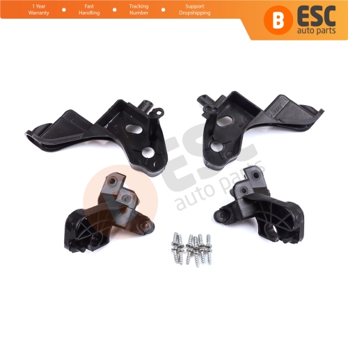 Headlight Holder Mount Repair Bracket Tab Set Left Right Side for Citroen C4 MK2 B7 NC 2009-2018 DS4 MK1 NX 2010-2015 6212H1 6212H0