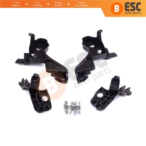 Headlight Holder Mount Repair Bracket Tab Set Left Right Side for Citroen C4 MK2 B7 NC 2009-2018 DS4 MK1 NX 2010-2015 6212H1 6212H0