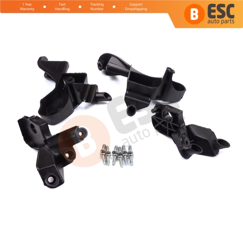 Headlight Holder Mount Repair Bracket Tab Set Left Right Side for Citroen C4 MK2 B7 NC 2009-2018 DS4 MK1 NX 2010-2015 6212H1 6212H0