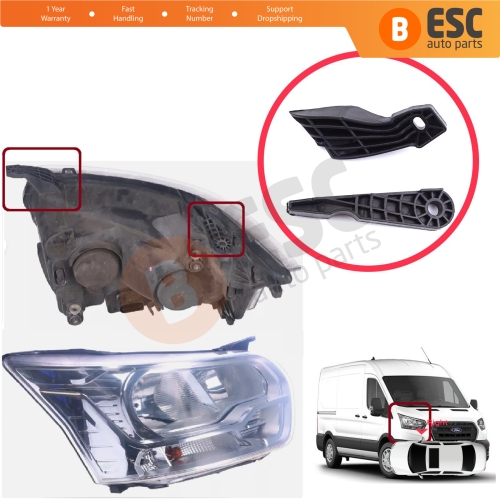 Headlight Holder Mount Repair Bracket Tab Set Right Side for Ford Transit MK8 V363 2013-2024 BK31-13W029-BG