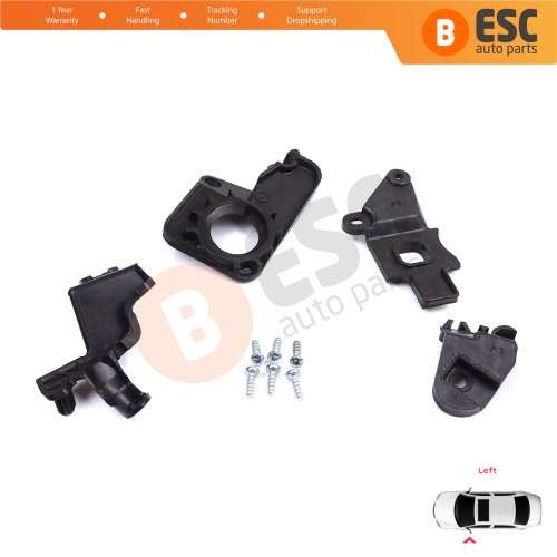 Headlight Holder Mount Repair Bracket Tab Set Left Side for Citroen C5 MK2 MK3 RD TD RW X7 2008-2017 6212F0