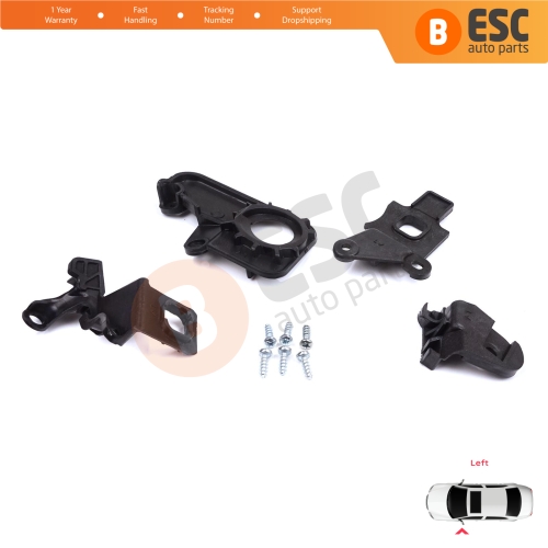 Headlight Holder Mount Repair Bracket Tab Set Left Side for Citroen C5 MK2 MK3 RD TD RW X7 2008-2017 6212F0