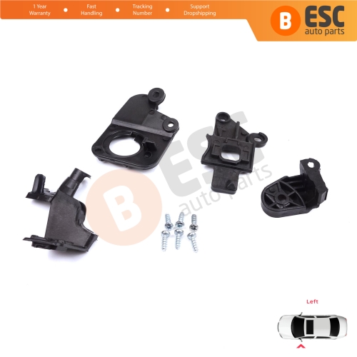 Headlight Holder Mount Repair Bracket Tab Set Left Side for Citroen C5 MK2 MK3 RD TD RW X7 2008-2017 6212F0