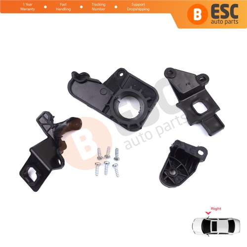 Headlight Holder Mount Repair Bracket Tab Set Right Side for Citroen C5 MK2 MK3 RD TD RW X7 2008-2017 6212F1