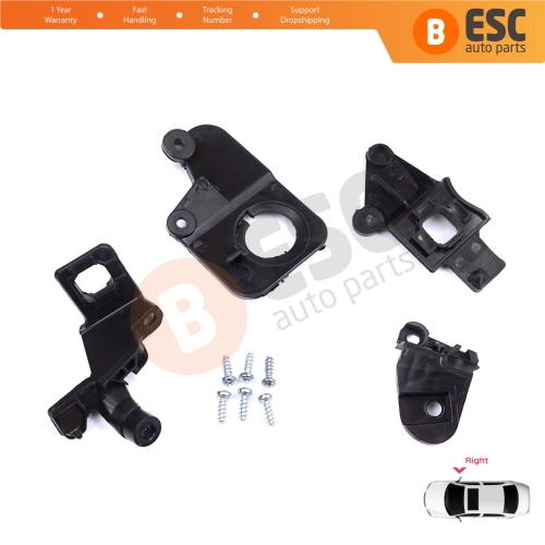 Headlight Holder Mount Repair Bracket Tab Set Right Side for Citroen C5 MK2 MK3 RD TD RW X7 2008-2017 6212F1