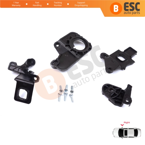 Headlight Holder Mount Repair Bracket Tab Set Right Side for Citroen C5 MK2 MK3 RD TD RW X7 2008-2017 6212F1