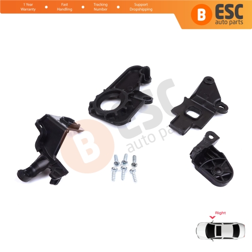 Headlight Holder Mount Repair Bracket Tab Set Right Side for Citroen C5 MK2 MK3 RD TD RW X7 2008-2017 6212F1