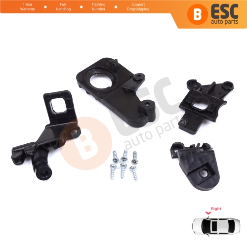 Headlight Holder Mount Repair Bracket Tab Set Right Side for Citroen C5 MK2 MK3 RD TD RW X7 2008-2017 6212F1