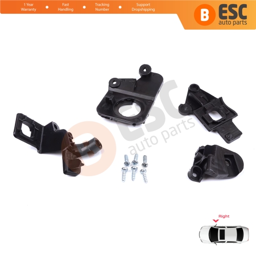 Headlight Holder Mount Repair Bracket Tab Set Right Side for Citroen C5 MK2 MK3 RD TD RW X7 2008-2017 6212F1