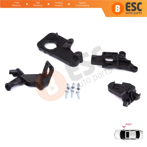 Headlight Holder Mount Repair Bracket Tab Set Right Side for Citroen C5 MK2 MK3 RD TD RW X7 2008-2017 6212F1