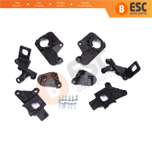 Headlight Holder Mount Repair Bracket Tab Set Left Right Side for Citroen C5 MK2 MK3 RD TD RW X7 2008-2017 6212F0 6212F1