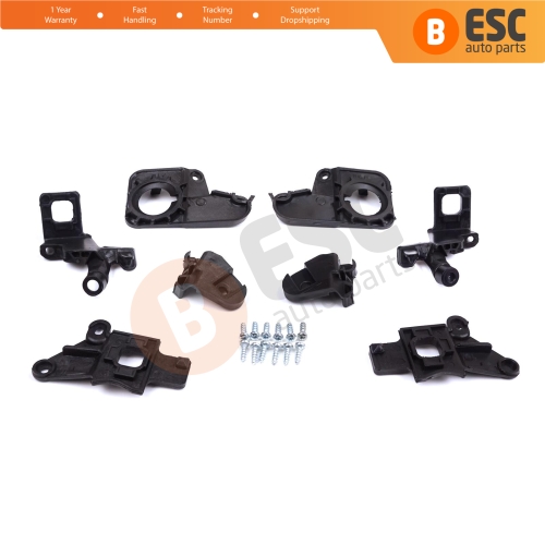 Headlight Holder Mount Repair Bracket Tab Set Left Right Side for Citroen C5 MK2 MK3 RD TD RW X7 2008-2017 6212F0 6212F1