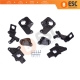 Headlight Holder Mount Repair Bracket Tab Set Left Right Side for Citroen C5 MK2 MK3 RD TD RW X7 2008-2017 6212F0 6212F1