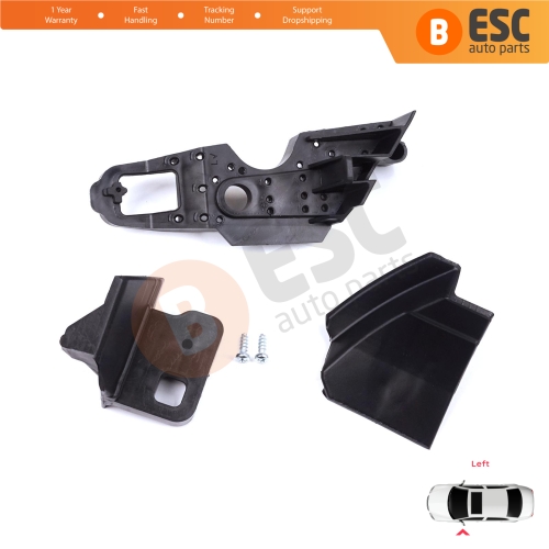 Headlight Holder Mount Repair Bracket Tab Set Left Side for Peugeot 301 2017-2024 Facelift 9817298380